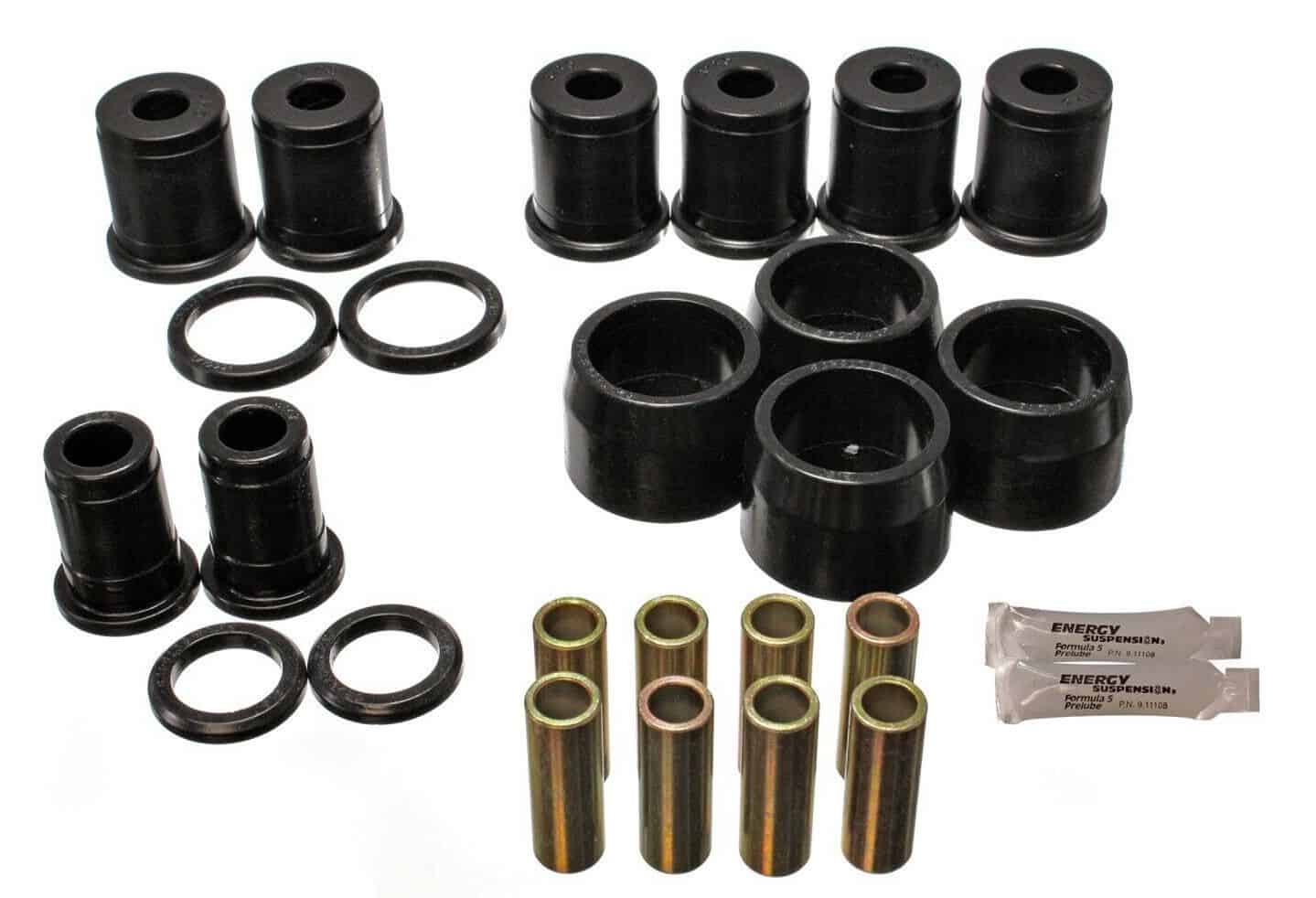 Control Arm Bush Set: Rear 65-68 Full Size Trailing Arm Bush Kit - Polyurethane